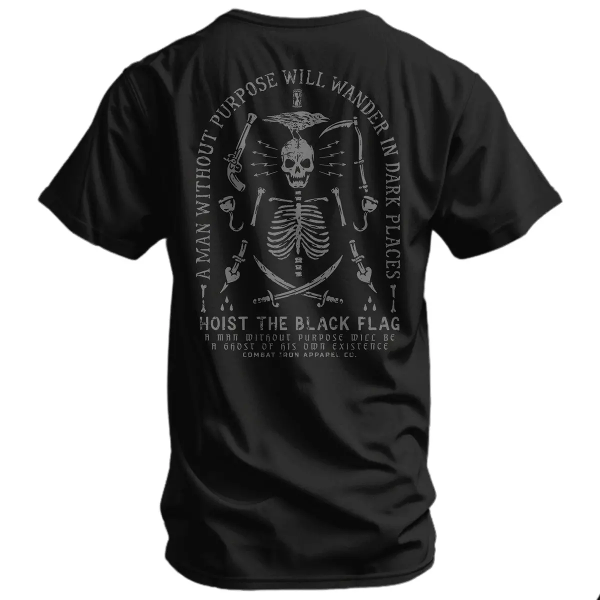 Hoist The Black Flag Skull & Bones Men's T-Shirt 1