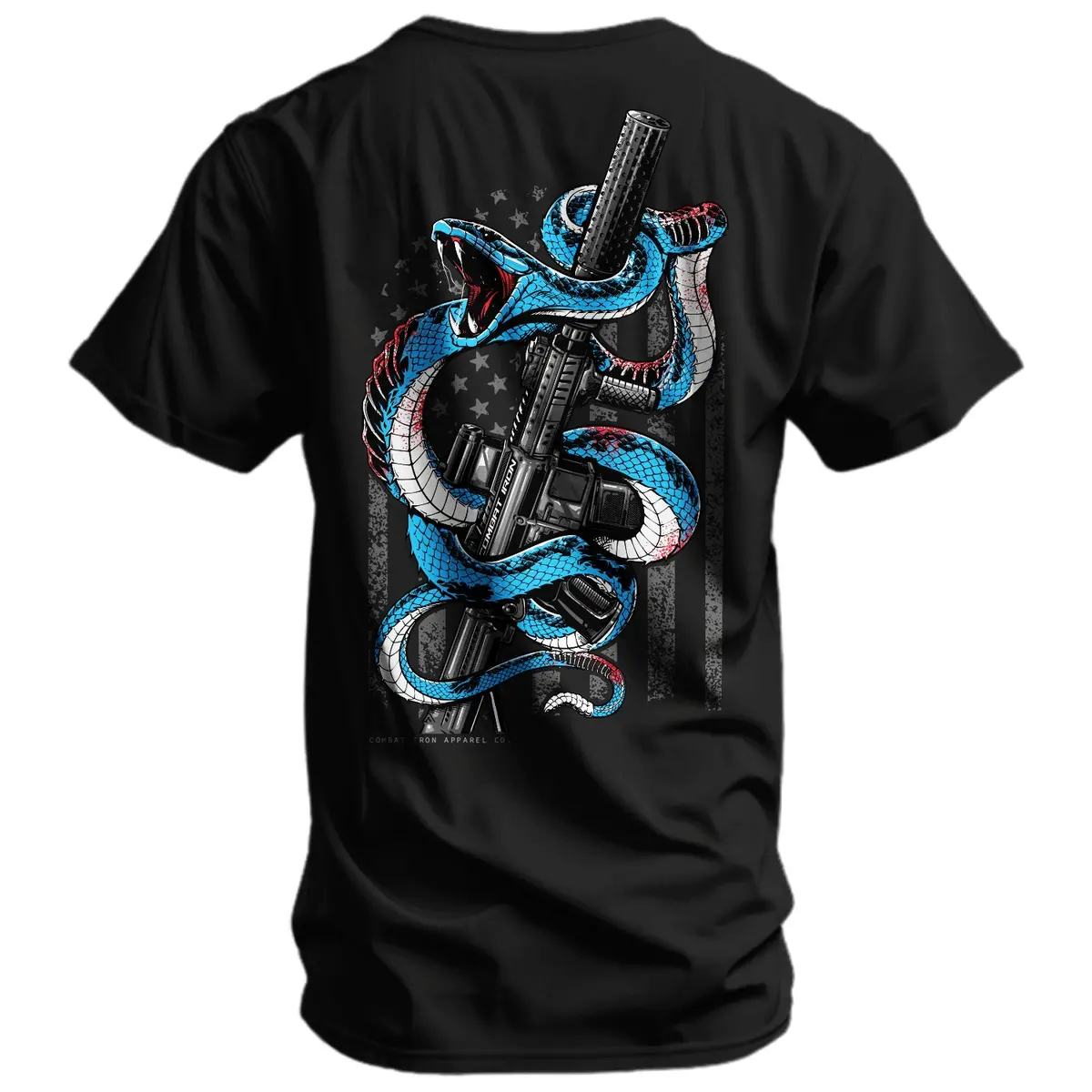 Subdued Us Flag Sbr Men's T-Shirt 1