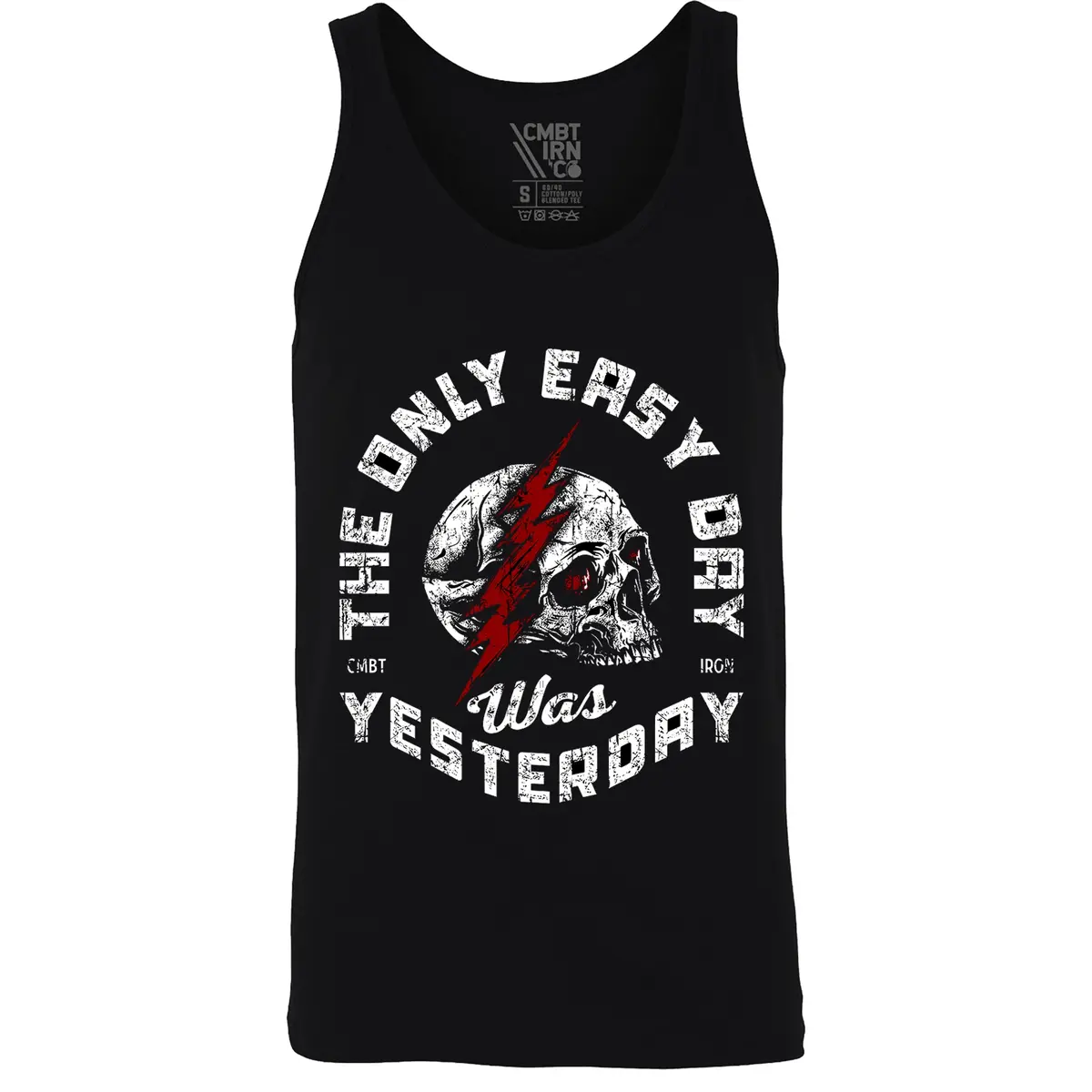 Only Easy Day Was Yesterday Skull Men's Tank 1
