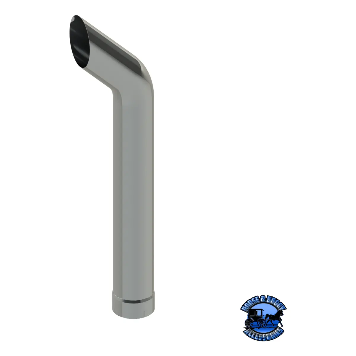 307C-064-1103 7"X64" Bullhorn Exhaust Stack - Expanded End 1