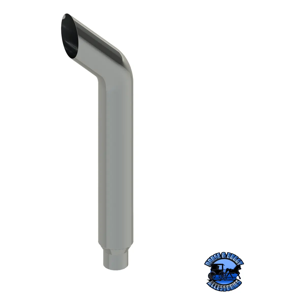 306B-068-1103 6" Reduced To 5" Bullhorn Exhaust Stack - 68" Long 1