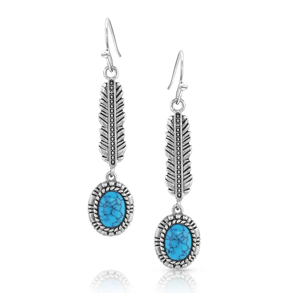 From The Ground Up Turquoise Earrings- Montana Silversmiths 1