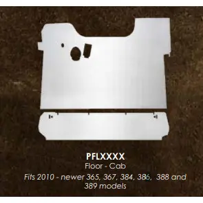 Pfl1881raw Peterbilt Floor - Cab - 3/16" Thick Aluminum - Ready For Paint 1