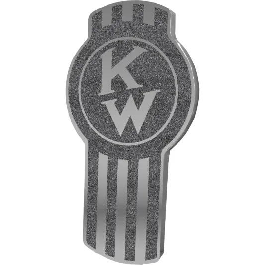 Kenworth Emblem Old Style Black Metallic 195 1