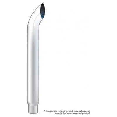 7" Curved Reduce To 5" O.D. Bottom Exhaust - 48" L 1