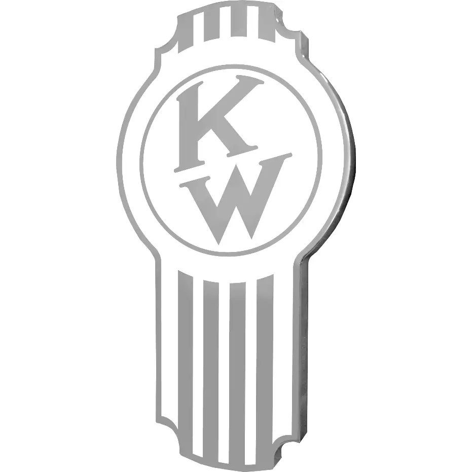 Kenworth Emblem Old Style White 108 1