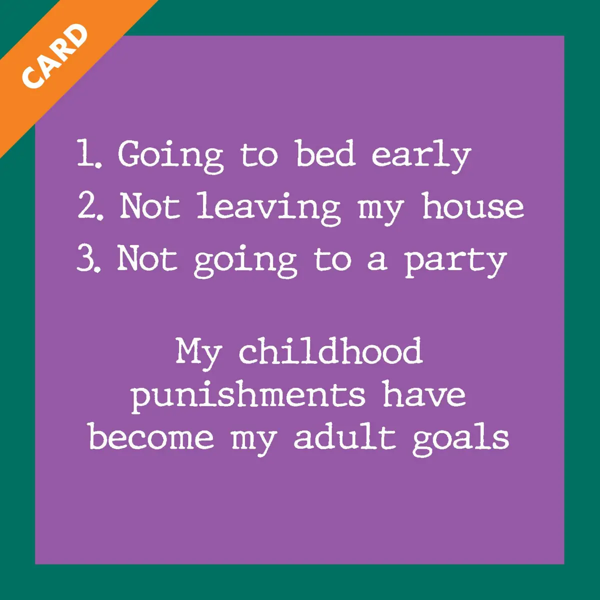 Card Childhood Punishments | Funny Gift | Kitsch Cards 1