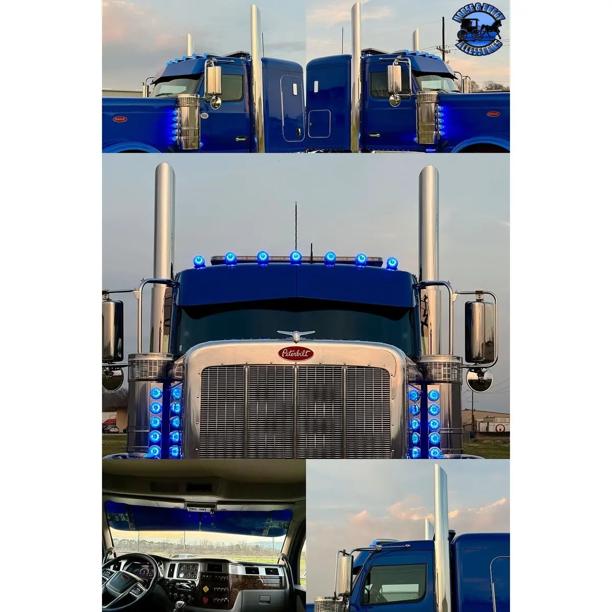 Rollin Low 14X12 Reverse Bowtie Visor 2.1M (Kenworth T680, T880, W990) (Peterbilt 567, 579, 589) #3007 1