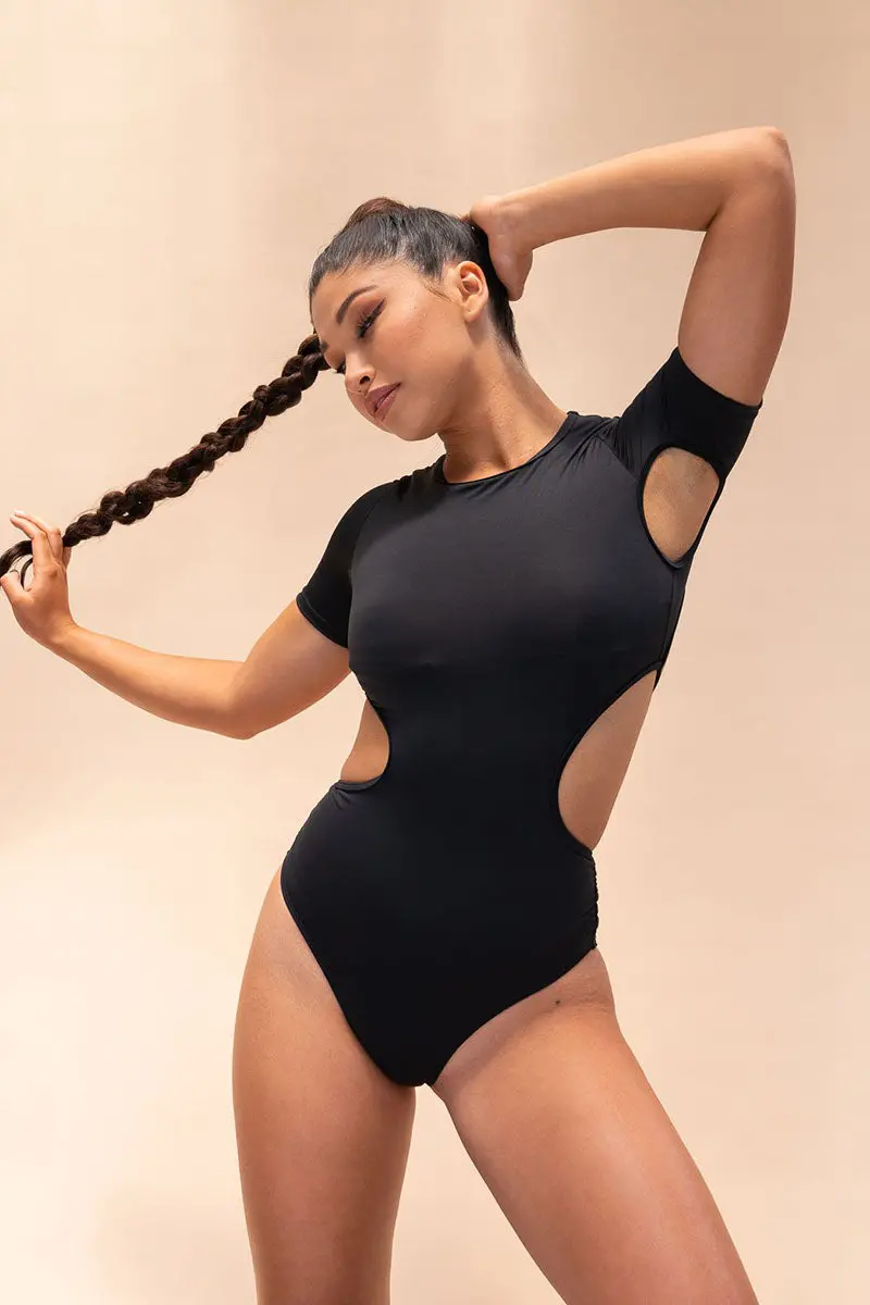 Lunalae Camlie Bodysuit - Recycled Black 1