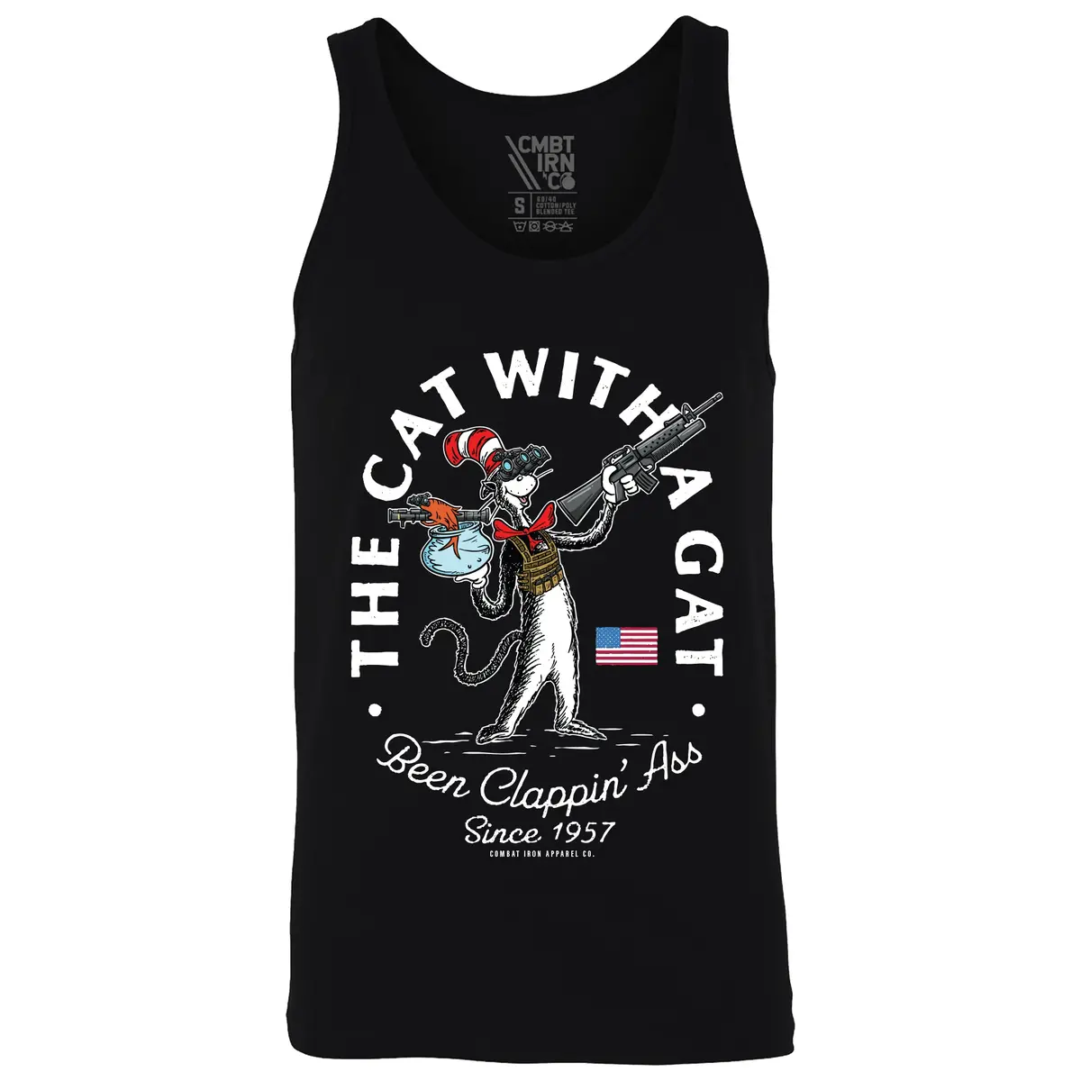 Cat With A Gat Men's Tank 1