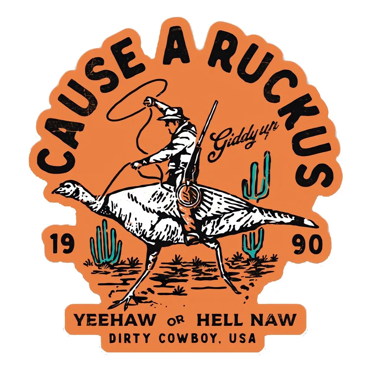 Cause A Ruckus Decal Sticker 1