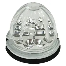 Legendary 3 Inch Watermelon Light, Stud Mount - Amber Led / Clear Glass Lens 23003Ca-1 1