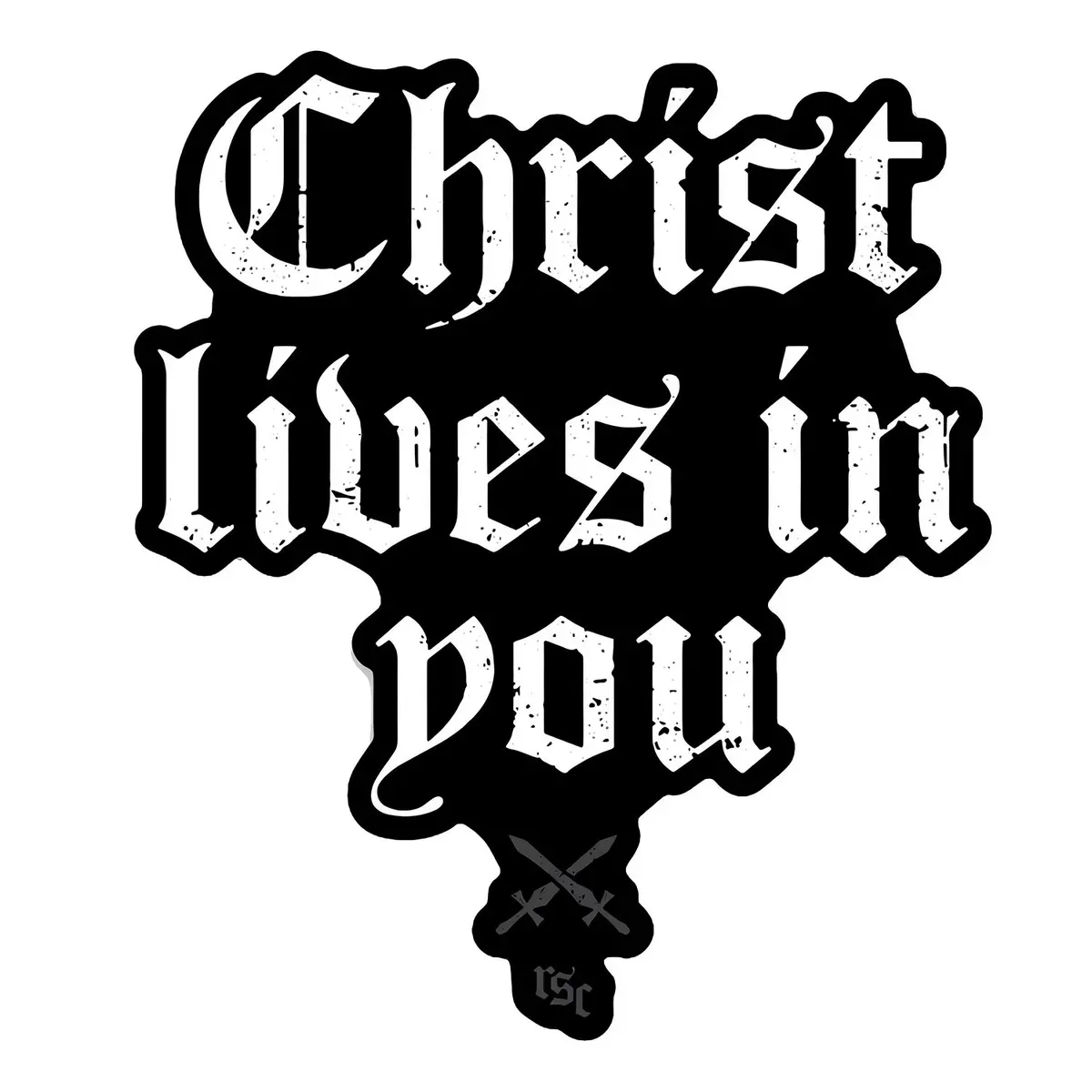 Christ Lives In You Decal 1
