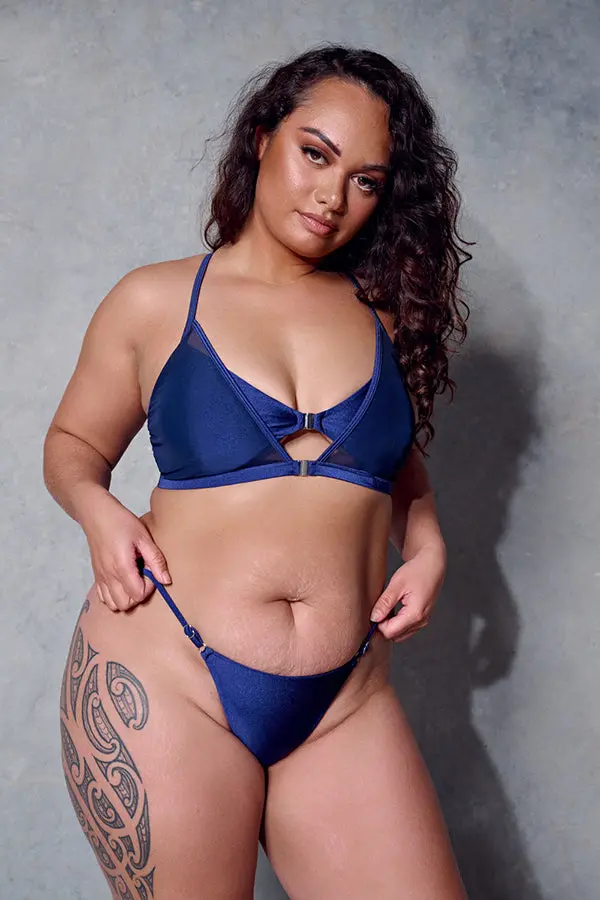Cxix Classique Doubled Up Top - Navy 1