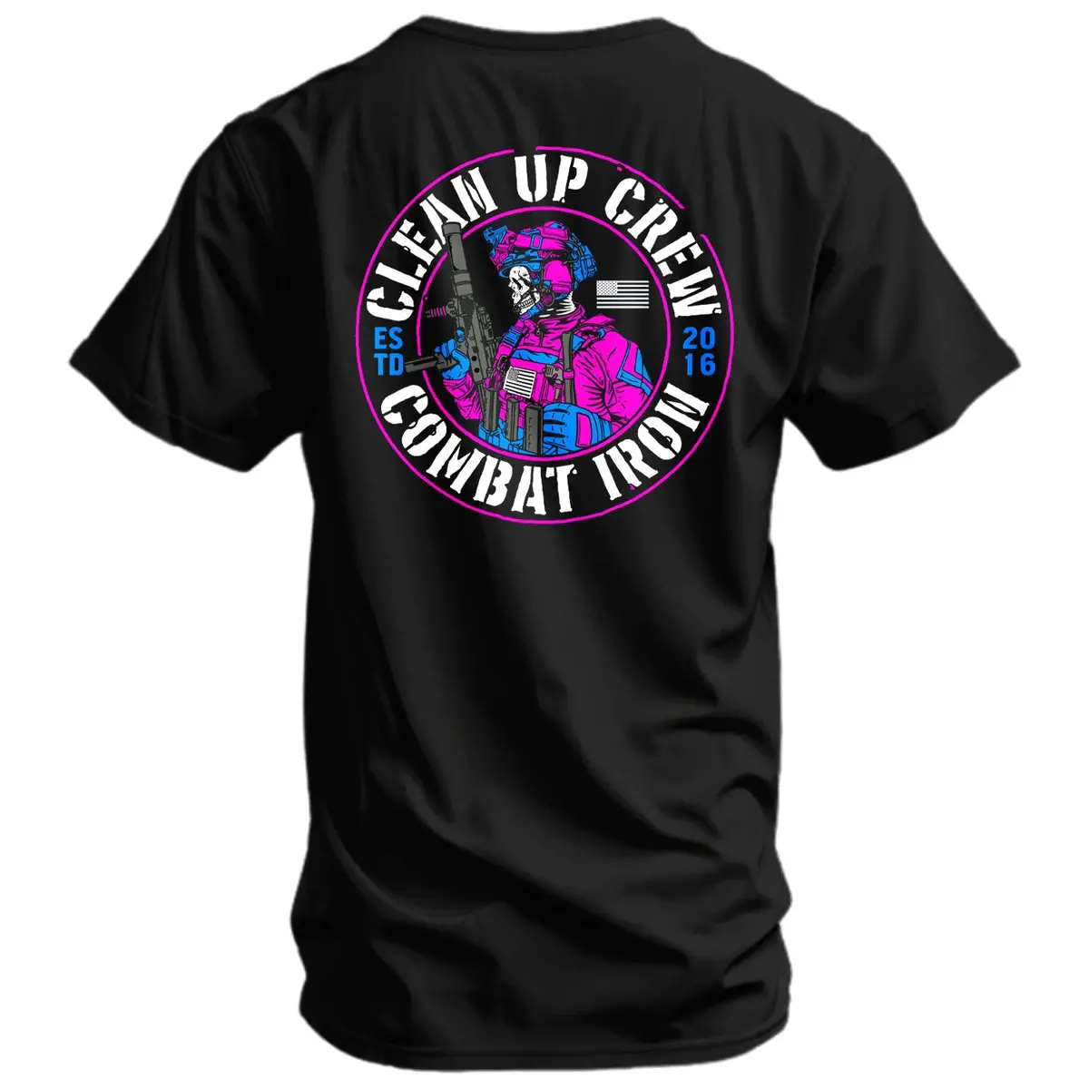 Clean Up Crew Operator Skull Men's T-Shirt 1