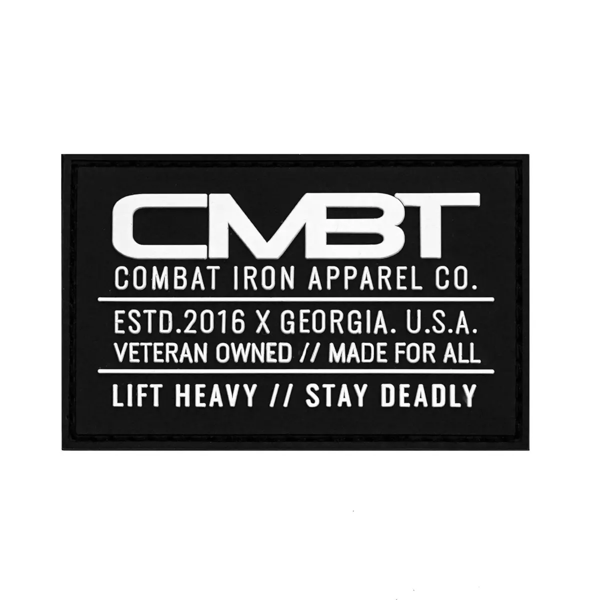 Cmbtirn Original Branded Black Pvc Patch 1