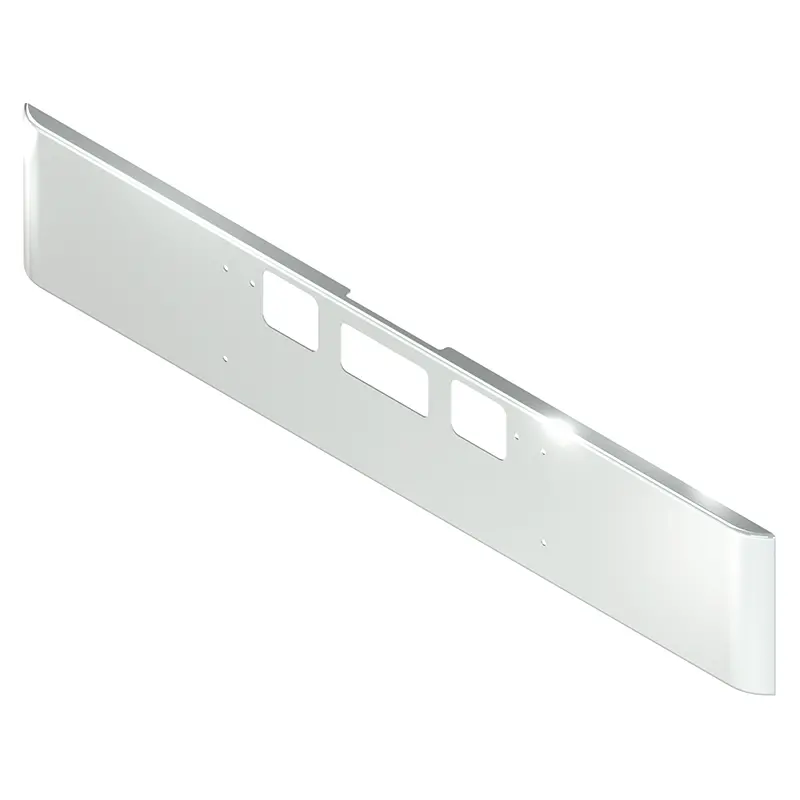 E-Coc-0110-06 18'' Freightliner Coronado Rolled Bumper W/ Tow. Boot, Bolt Holes (2010+) 1