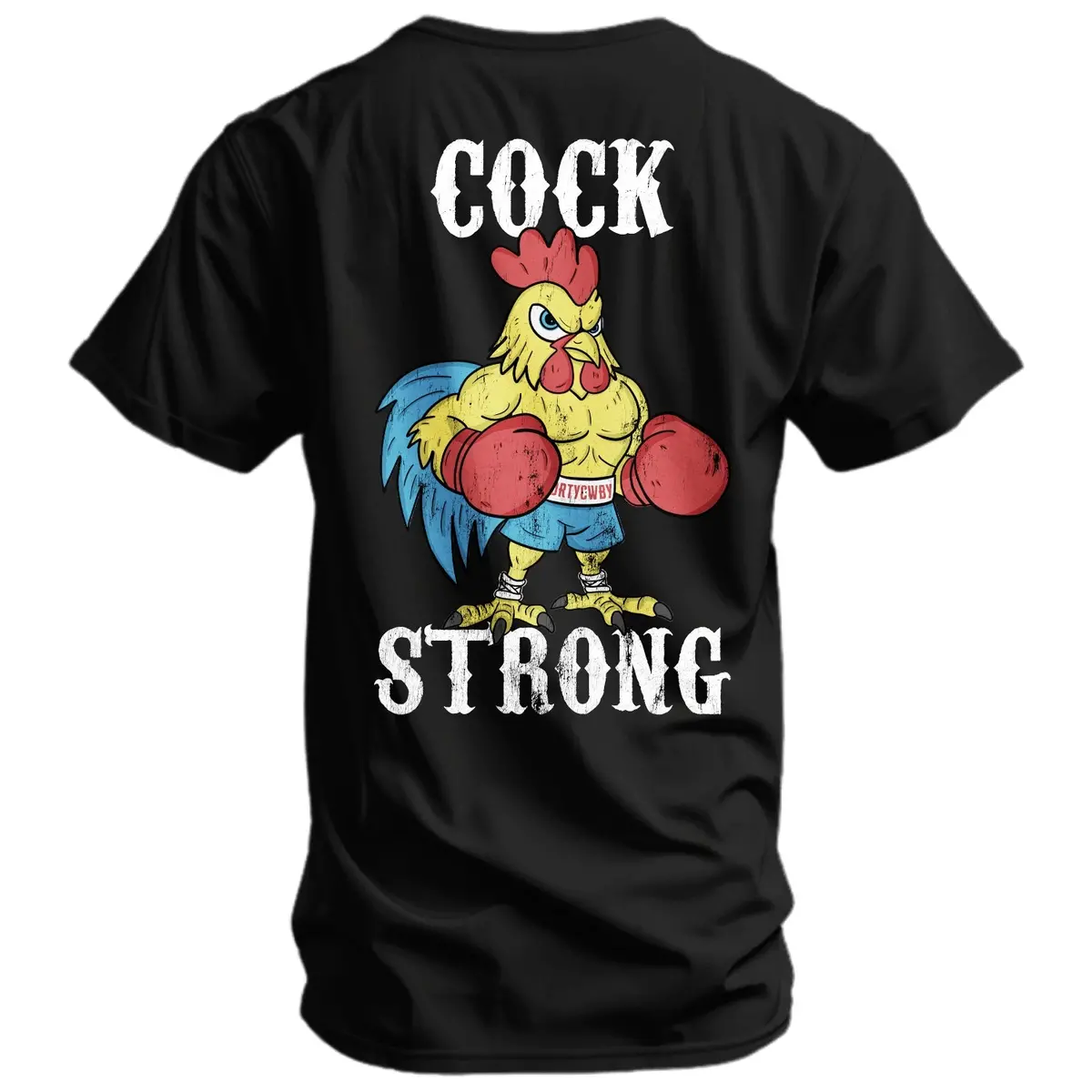 Boxing Chicken Strong Men's T-Shirt 1