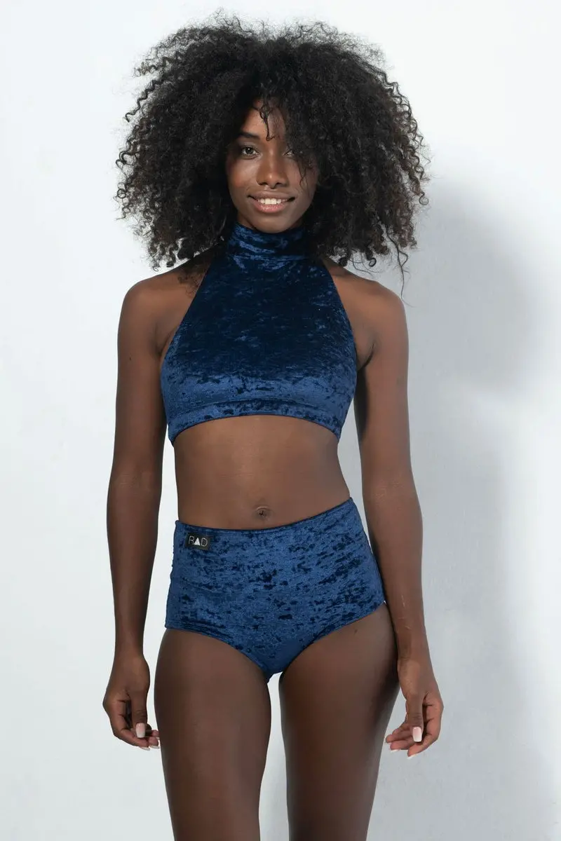 Rad Eve Top - Velvet Navy Blue 1