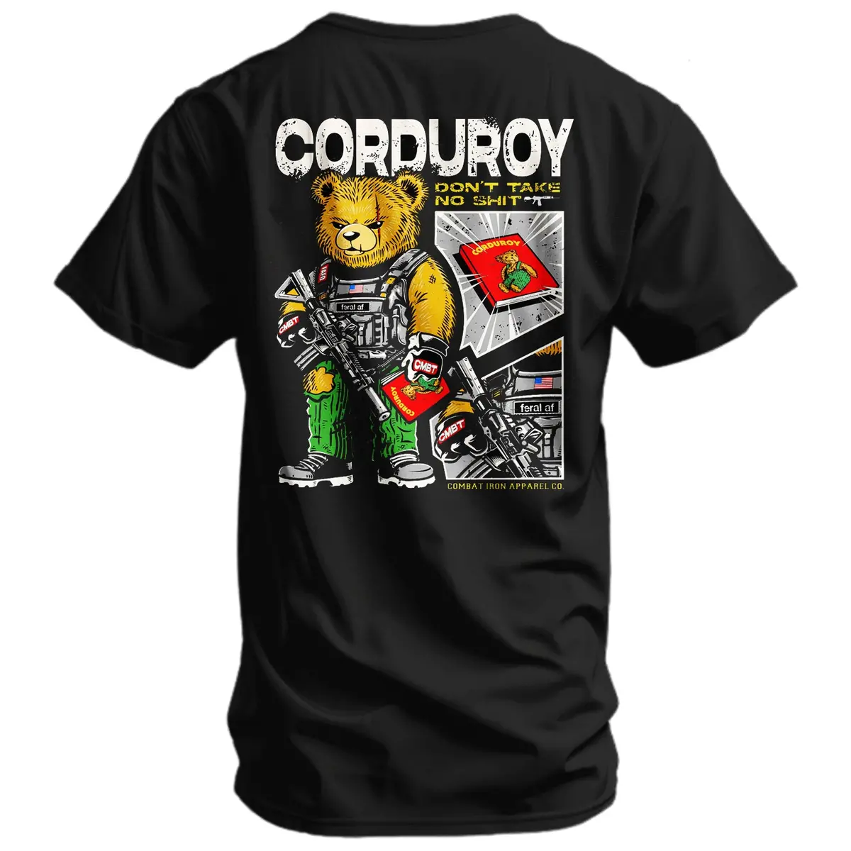 Corduroy The Bear - Don't Take No Sh*T Men's T-Shirt 1