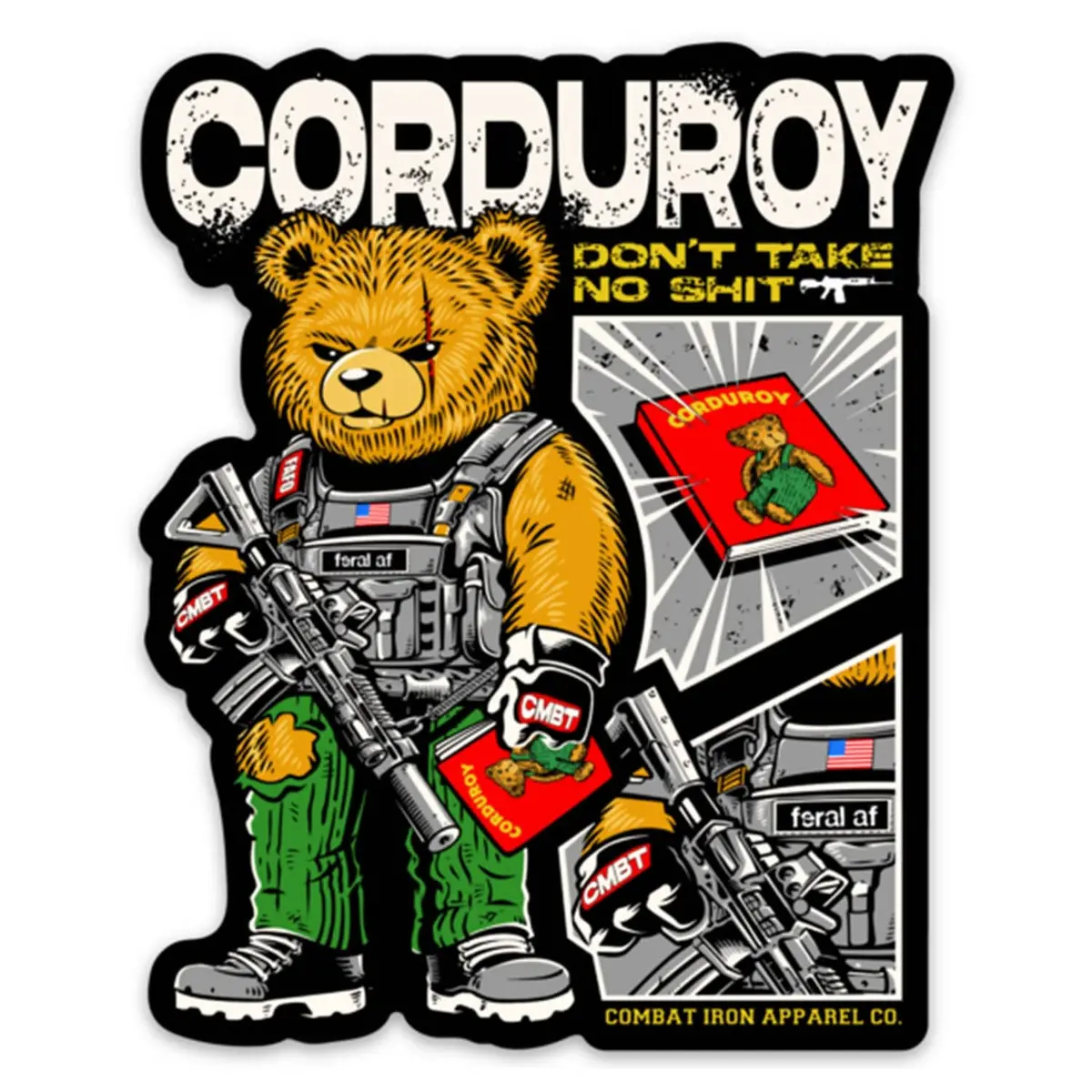 Corduroy The Bear Don't Take No Shit Decal 1
