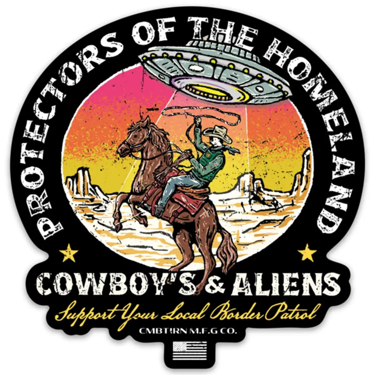 Cowboys & Aliens Border Patrol Decal Sticker 1