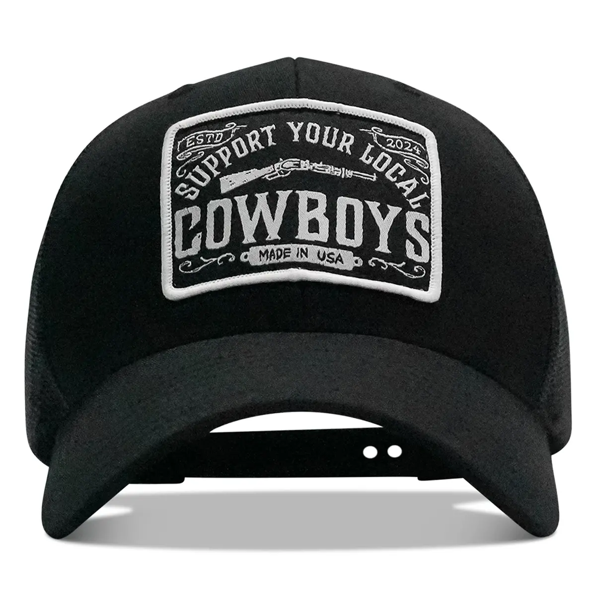 Support Your Local Cowboys Patch Snapback Hat 1