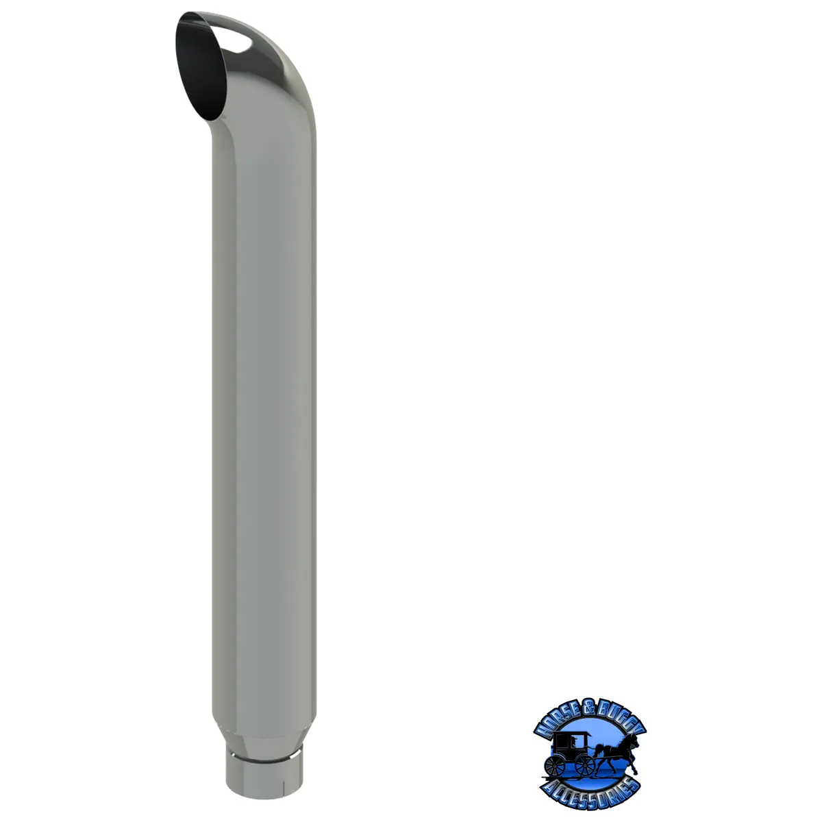 206D-036-1103 6"X36" Curved Exhaust Stack - Reduced To 5" And Expanded Id 1