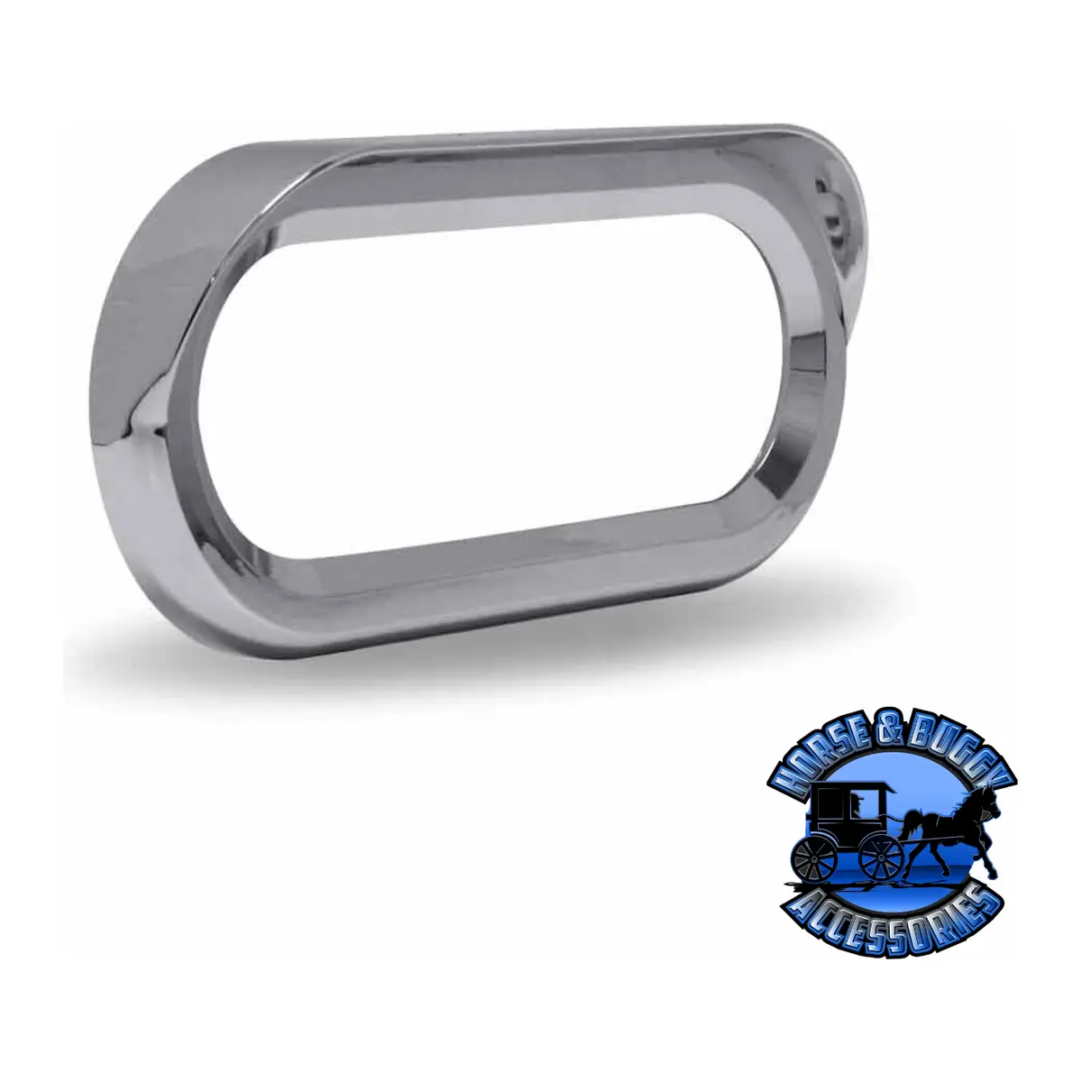 Tbez-Obch5 Lock On Oval Bezel With Visor – Chrome Abs Plastic 1