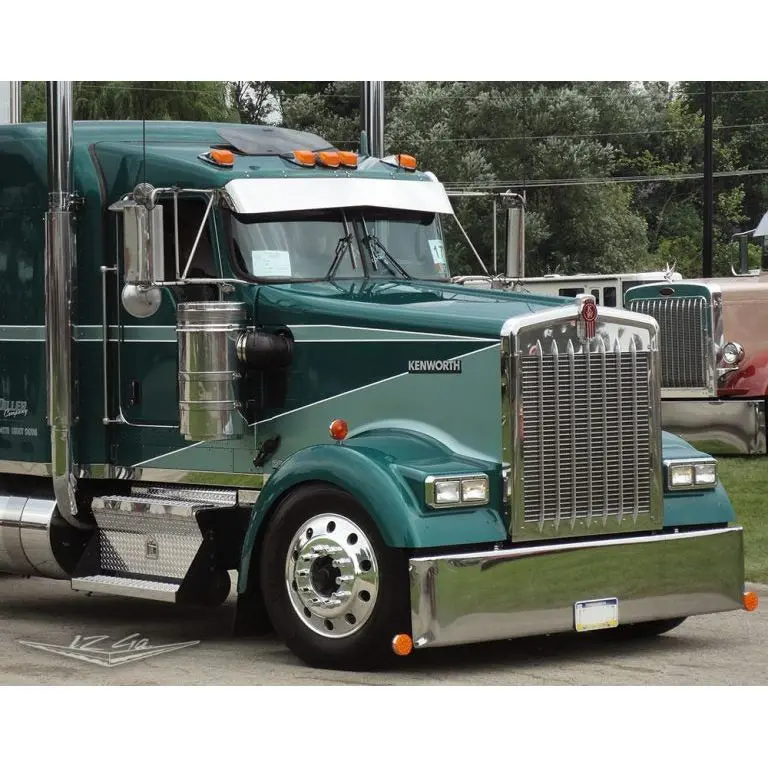Kwac-Sm-Mw-9X7-Ss Mighty Wicked 9X7" Kenworth Visor (Fits All Aerocabs) 1