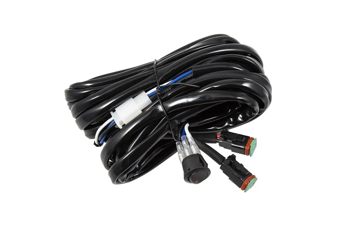 Diode Dynamics - Heavy Duty Dual Output 2-Pin Offroad Wiring Harness (Stage Series W/O Backlight) 1