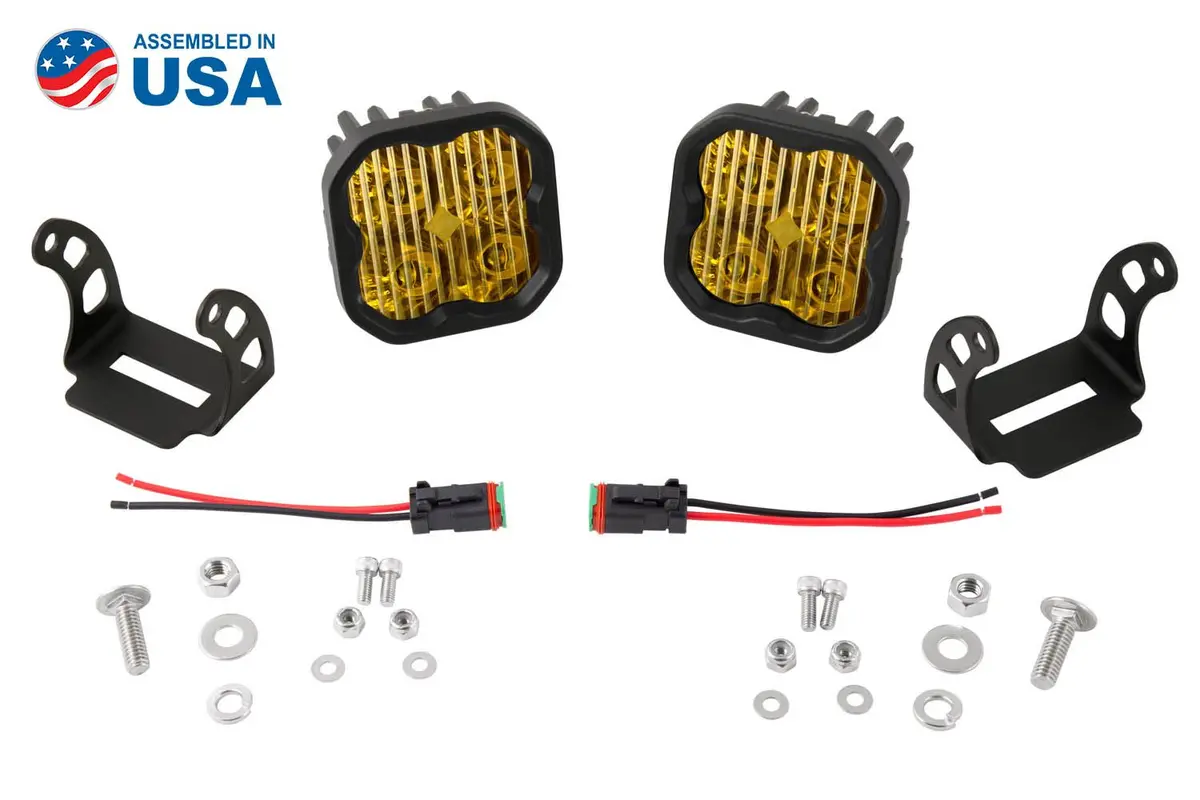 Diode Dynamics - Stage Series 3" Sae/Dot Amber Led Pod (Pair) 1