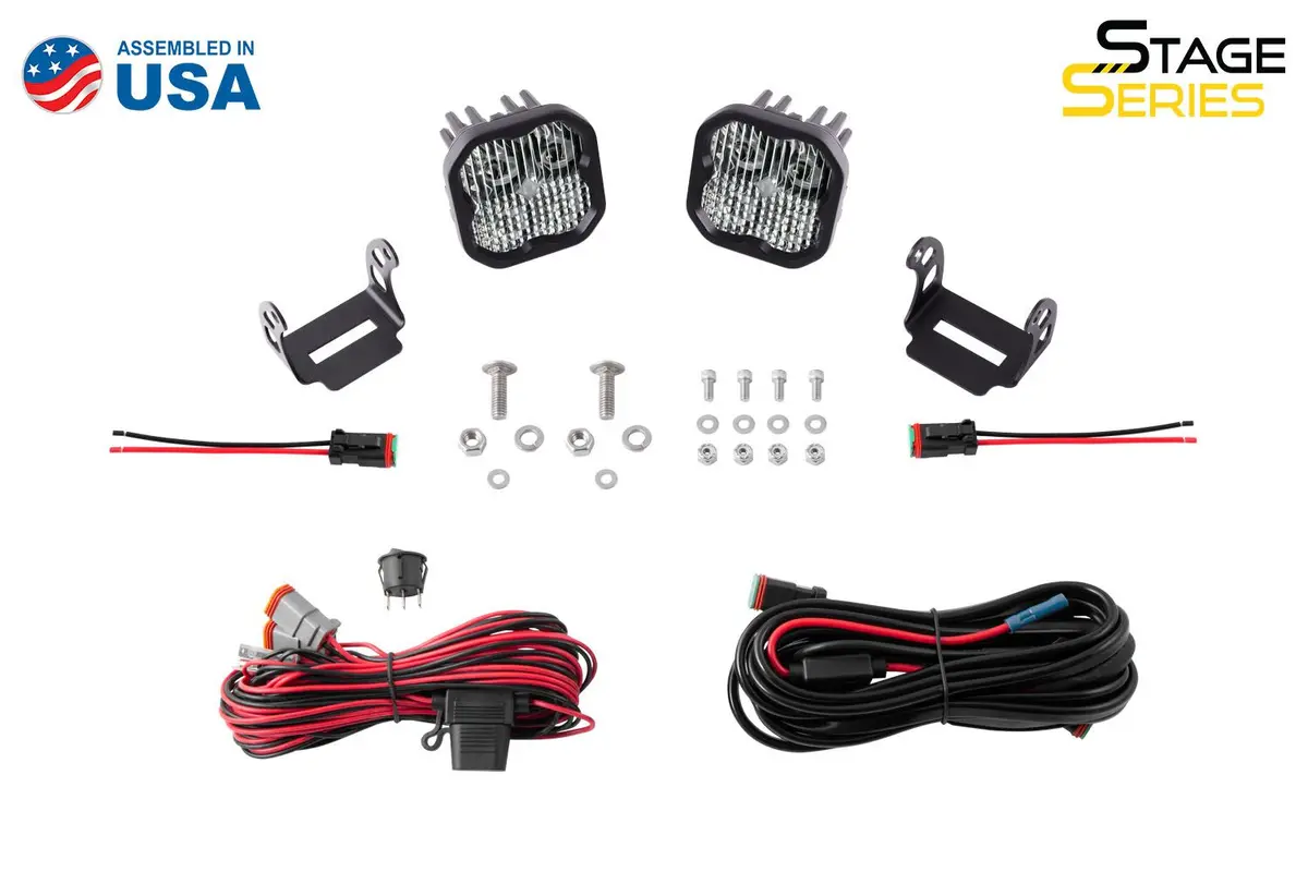 Diode Dynamics Stage Series Ss3 Backlit Ditch Light Kit For 2021 Ford Bronco 1