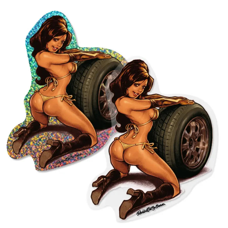 “Detroit Motor Girl” Sticker 1