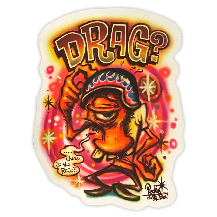 "Mr.Drag?" Vinyl Sticker 1
