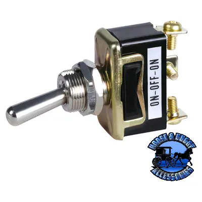 Up-98315 Heavy Duty Marine Toggle W/ 3 Screw Terminals 25 Amp 12V S.P.D.T On/Off/On 1 Pc. 1