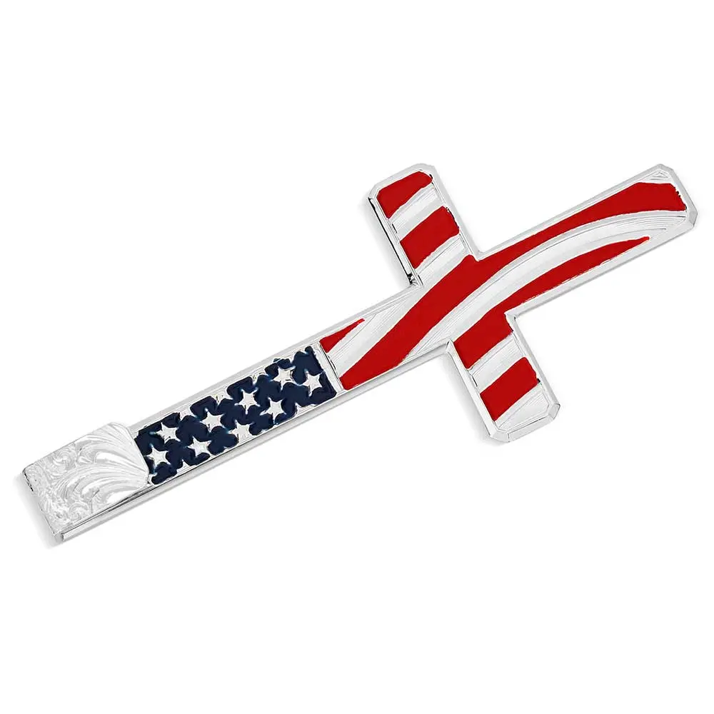 American Made Faith Hat Cross For Men - Montana Silversmiths 1