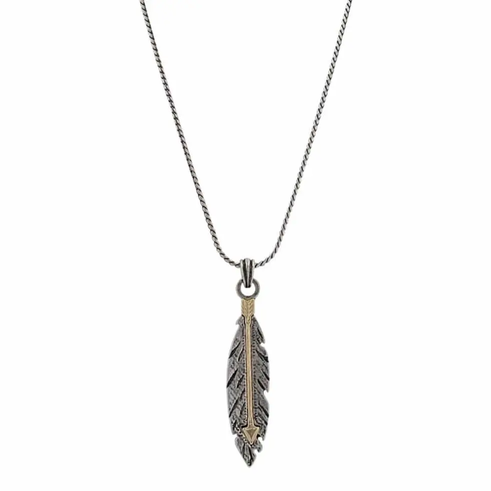 Fly True Feather Necklace- Montana Silversmiths 1