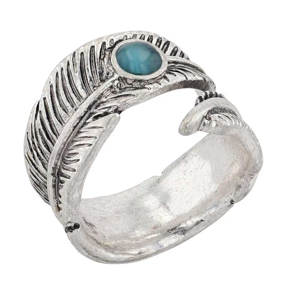 Feather Touch Attitude Wrap Ring - Montana Silversmiths 1
