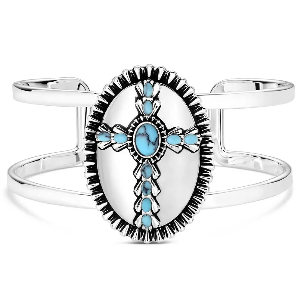 Unbroken Faith Cuff Bracelet - Montana Silversmiths 1