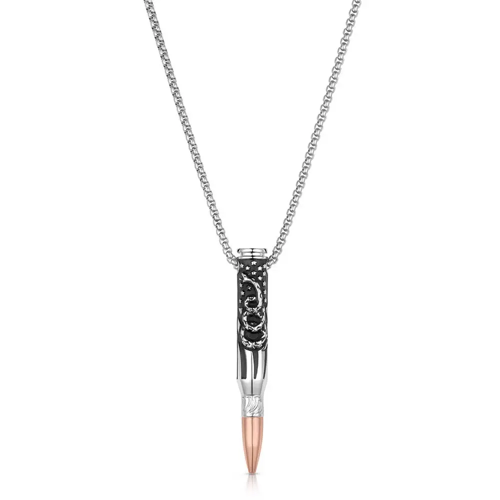 We The People Bullet Necklace For Men - Montana Silversmiths 1