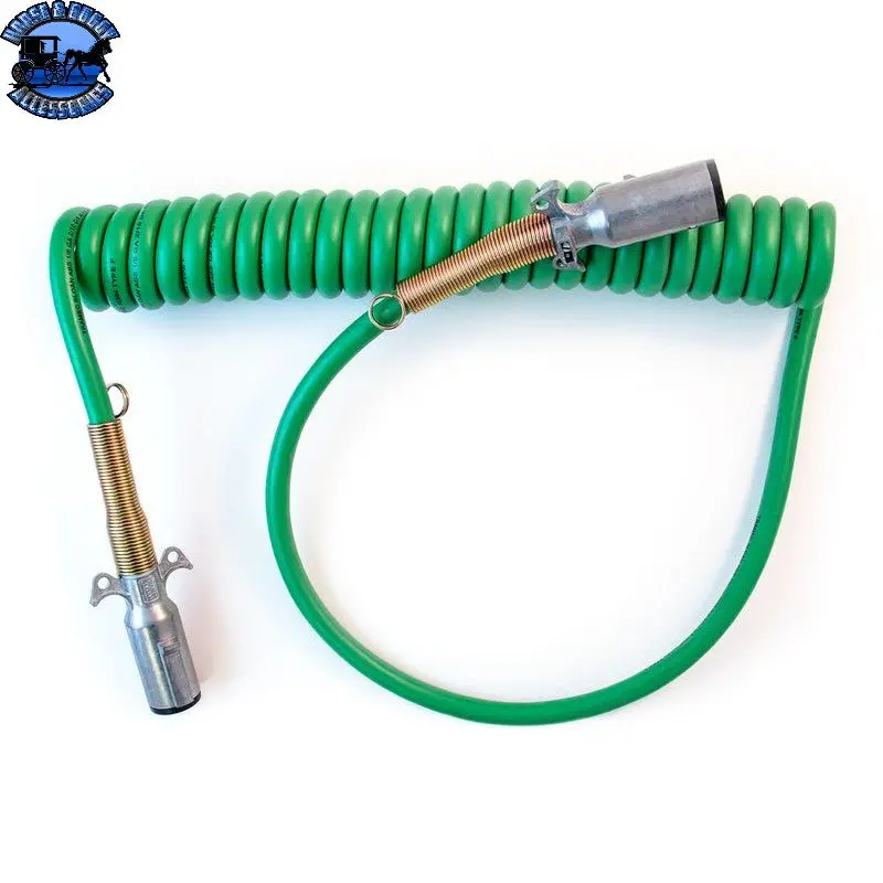 Ts-421207 Cable, Abs, Coil, 7-Way Metal, Abs Green, 20', 12" Leads 1