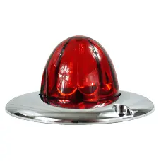 Legendary 3 Inch Watermelon Light, Flat  Bezel- Red Led / Red Glass Lens 23003Rr-3 1