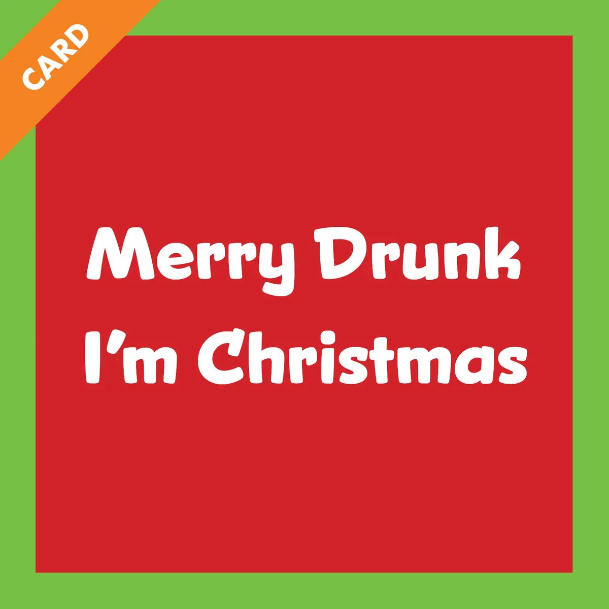Card Merry Drunk Christmas | Funny Gift | Kitsch Cards 1