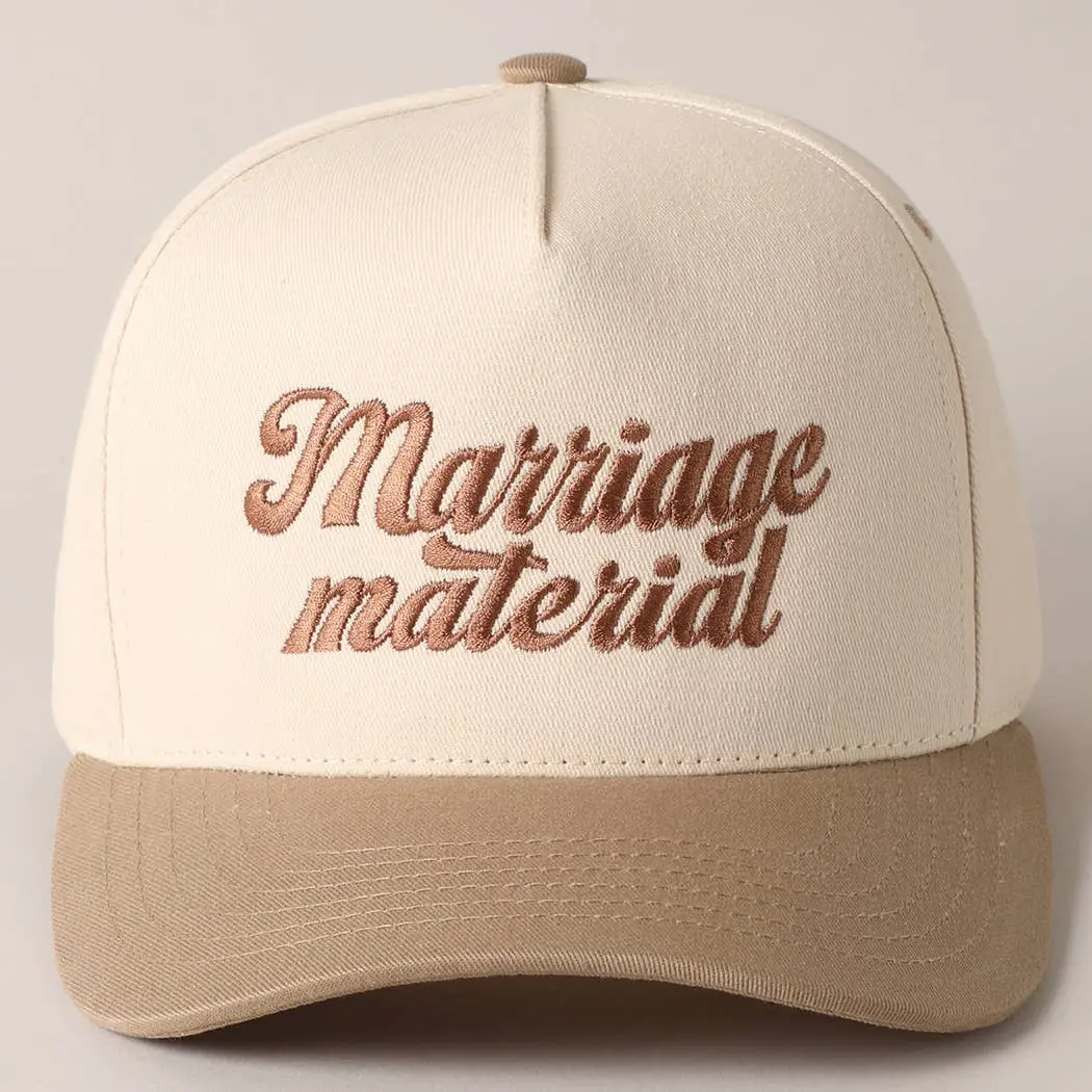 Marriage Material Two Tone Trucker Hat 1