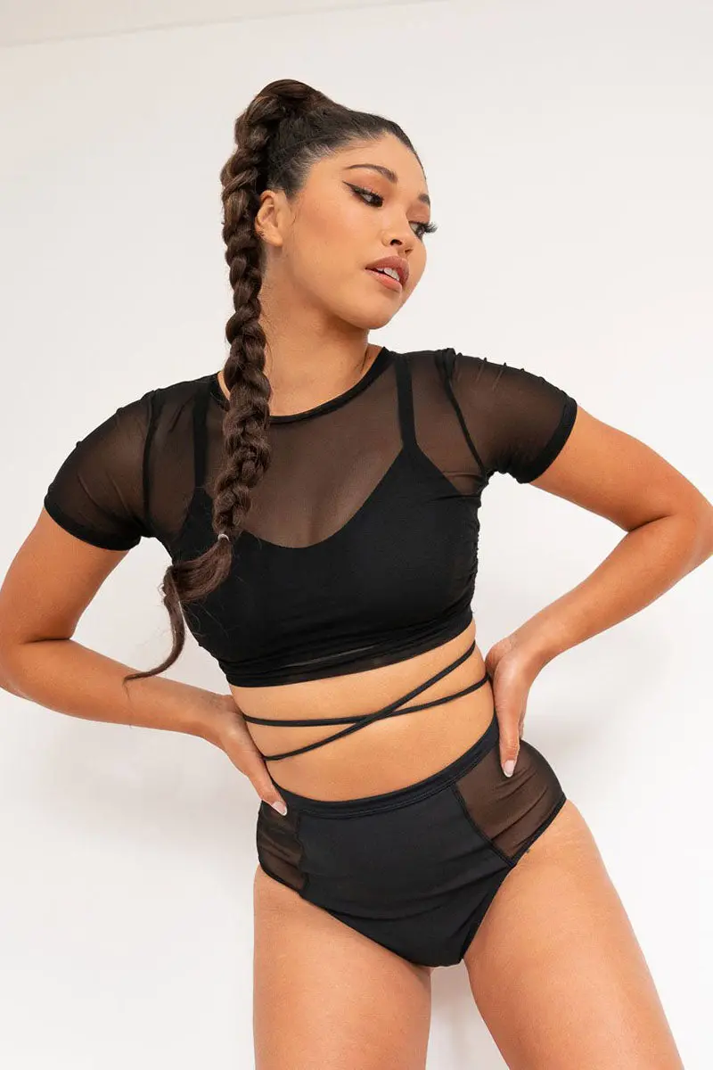 Lunalae Ember Top - Recycled Black 1