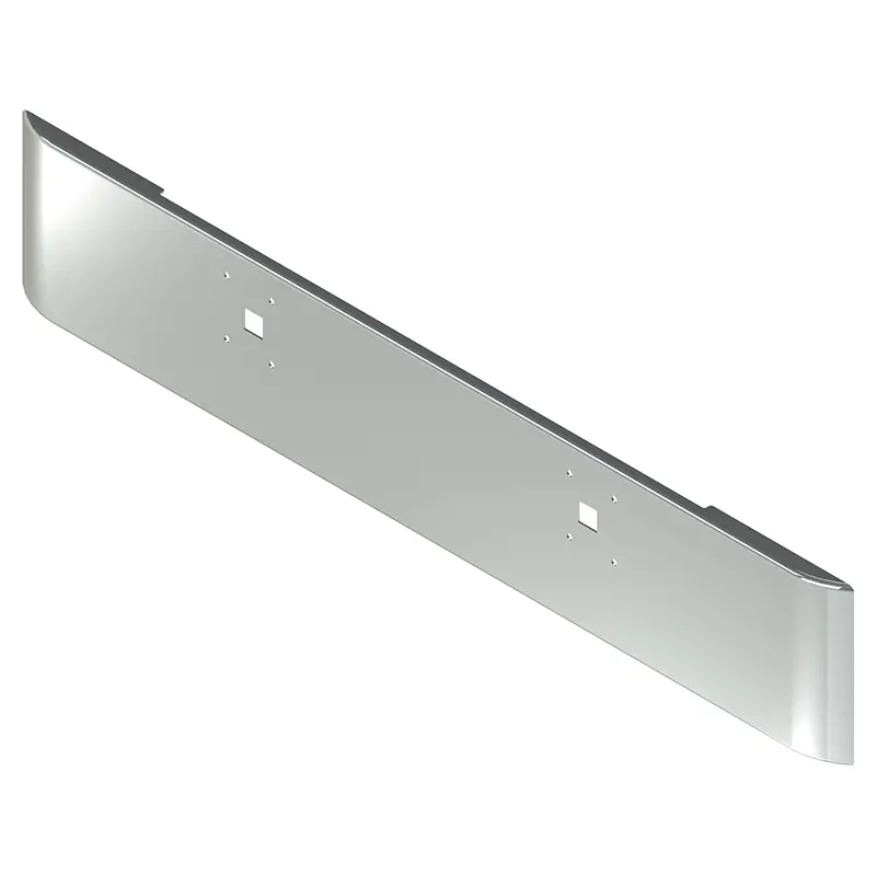 E-En-0010-06 18'' International Eagle 9900 Rolled End Square Bumper W/ Bolt & Tow Hole (1998-1999) 1