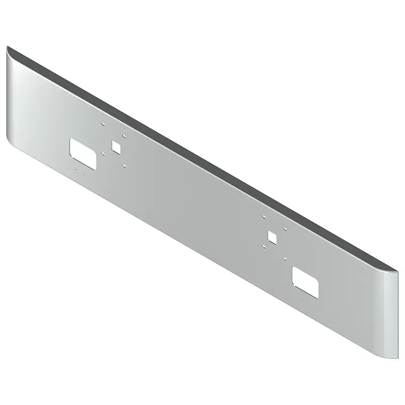 E-Er-2010-06 18'' International Rolled Edge Bumper; W/Tow& Bolt & Fog Light Holes 1