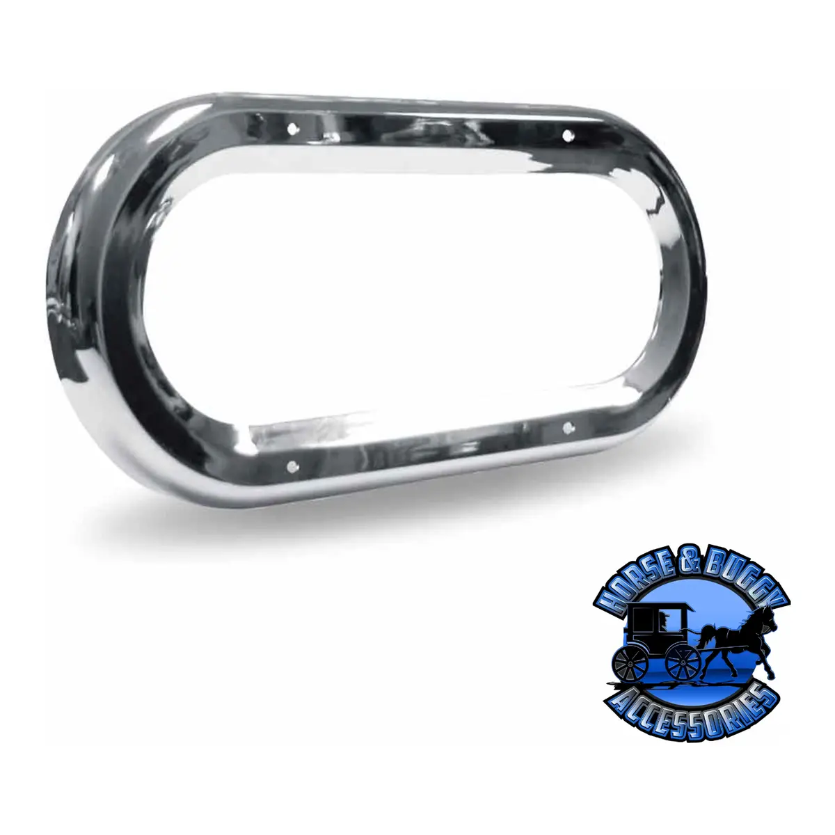 Tbez-Obch3 Screw On Oval Bezel – Chrome Abs Plastic 1