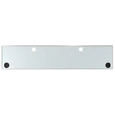 E-Fe-0010-51-R2c 20'' Kw Boxed Bumper W/Tow & Bolts Holes W/One 4'' Light Hole On Each End 1